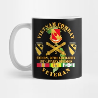 Vietnam Combat Veteran w 2nd Bn 20th Artillery DUI - 1st Cav Div V1 Mug